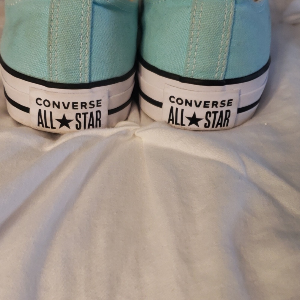 Excellent Used Condition Mint Green Converse Shoes - image 4